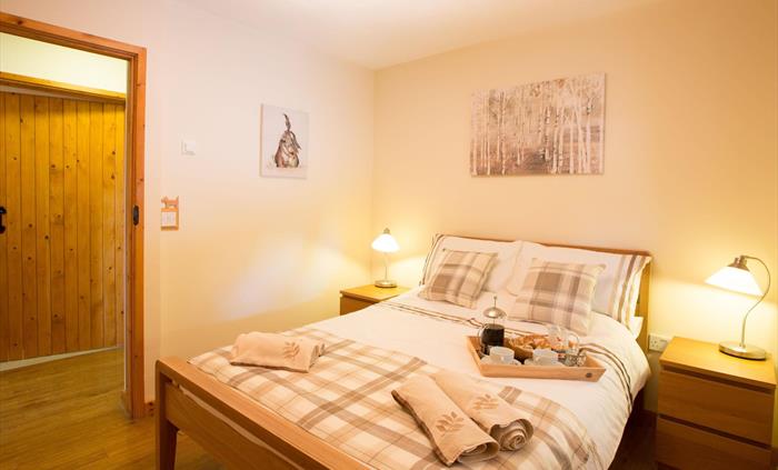 Ash Tree Cottage located at Stangwrach Holiday Cottages, double room.